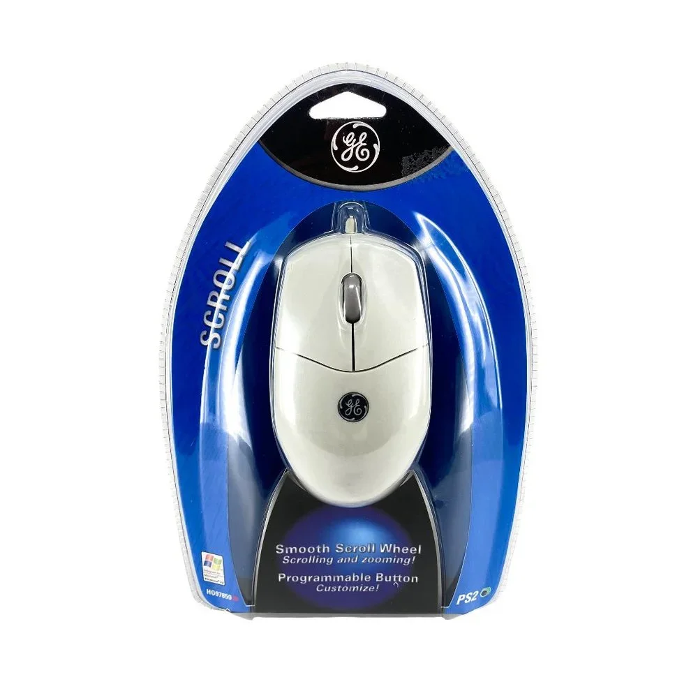 GE General Electric Smooth Scroll Wheel Mouse (97859) Programmable Ergonomic NEW